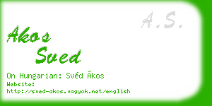 akos sved business card